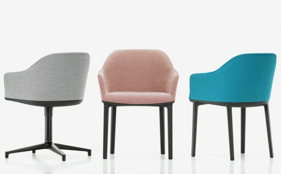 vitra Softshell Chair in Bezugsstoff Moss