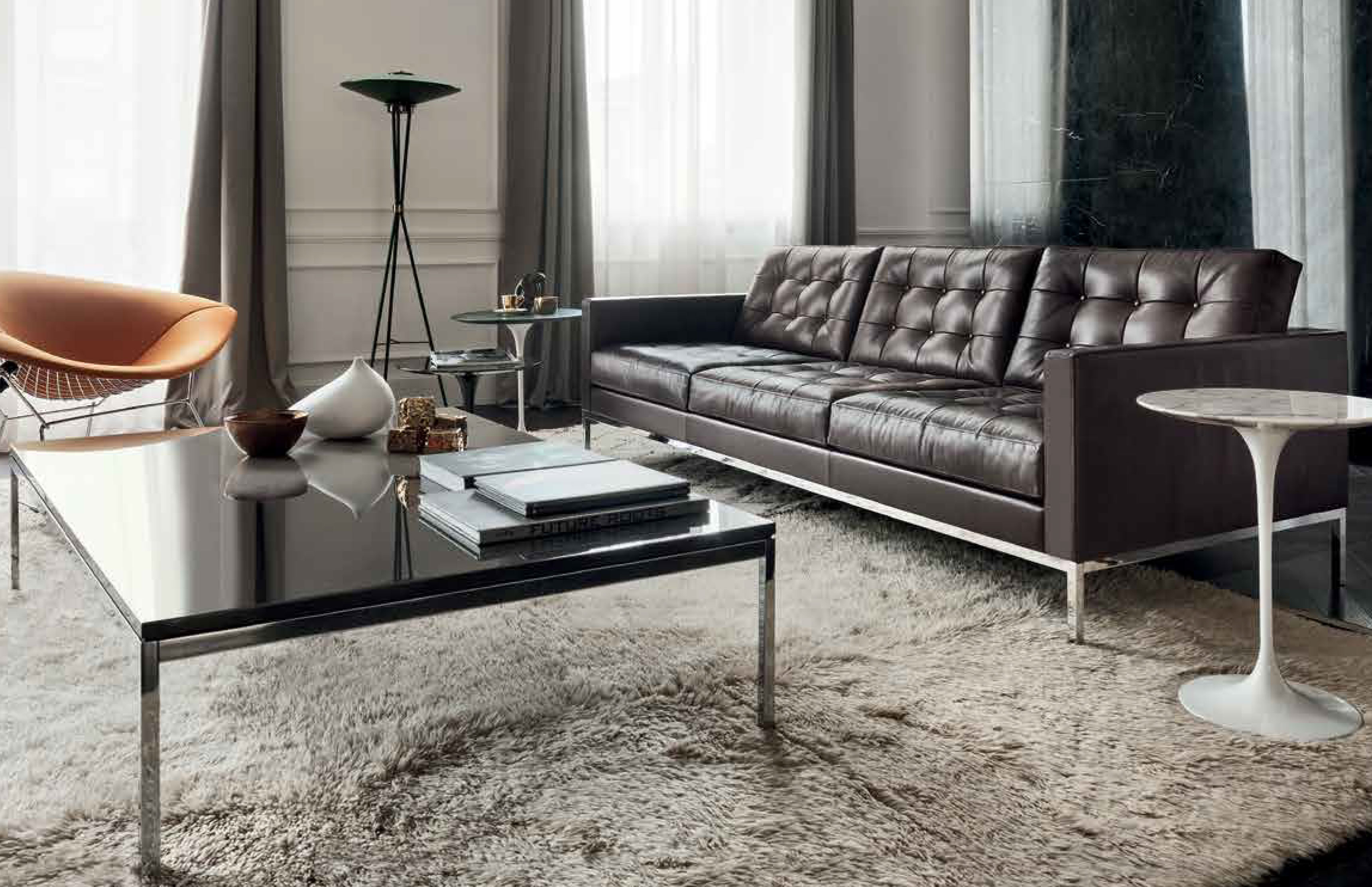 Koton Naturleder Fur Florence Knoll Sofa Barcelona Sessel