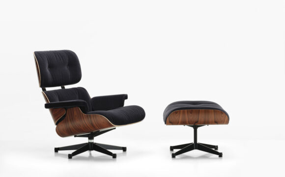 NEU: VITRA EAMES LOUNGE CHAIR IM STOFF "CALMA"