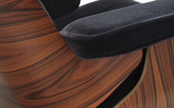 NEU: VITRA EAMES LOUNGE CHAIR IM STOFF "CALMA"